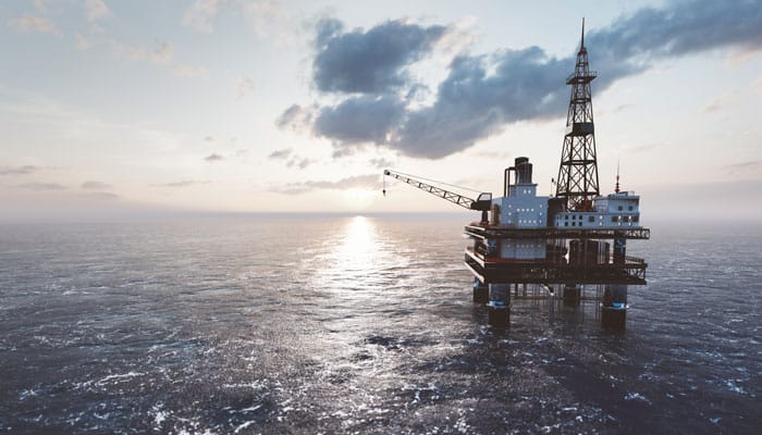 Offshore Drilling Rig on the Sea for Gas and Petroleum or Crude Oil