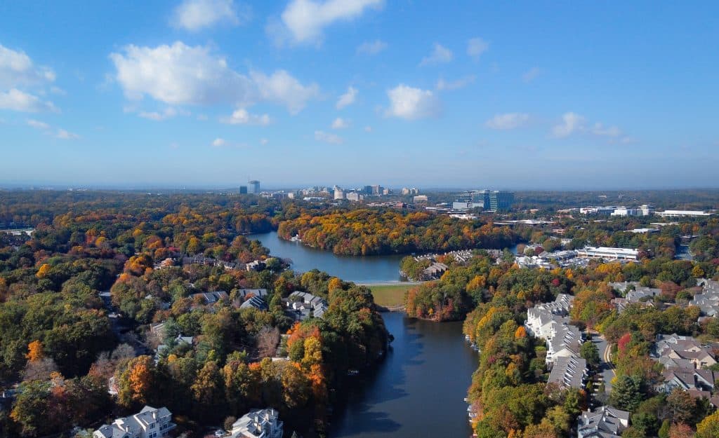 Skyline of Reston, Virginia