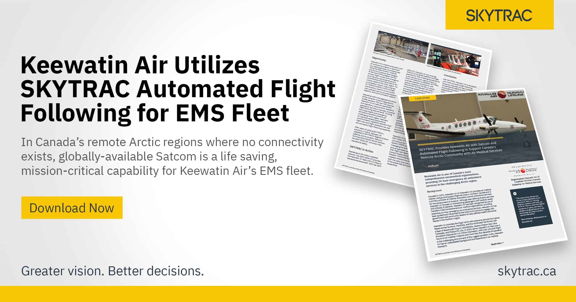 Case Study Keewatin Air Uses SKYTRAC Automated Flight Following for