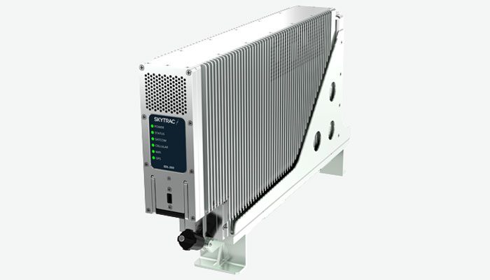 Front Right View of SDL-350™ Broadband Satcom and Onboard Server