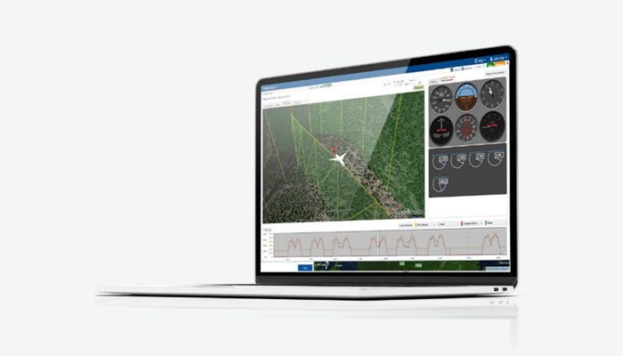 SAFR-Flight-Data-Monitoring-Service-From-SKYTRAC SAFR Flight Data Monitoring Service From SKYTRAC Displayed on Laptop